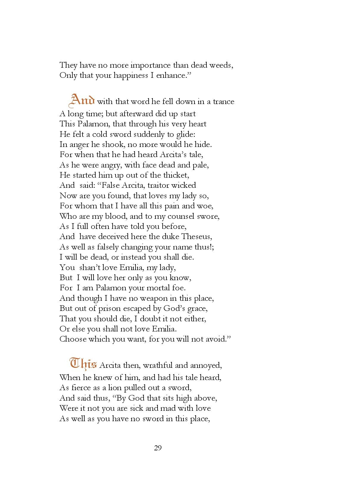 more pages The The Knight's tale from' Chaucer's Canterbury Tales