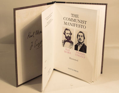 pages from the communist manifesto by Karl Marx and Frederick Engels