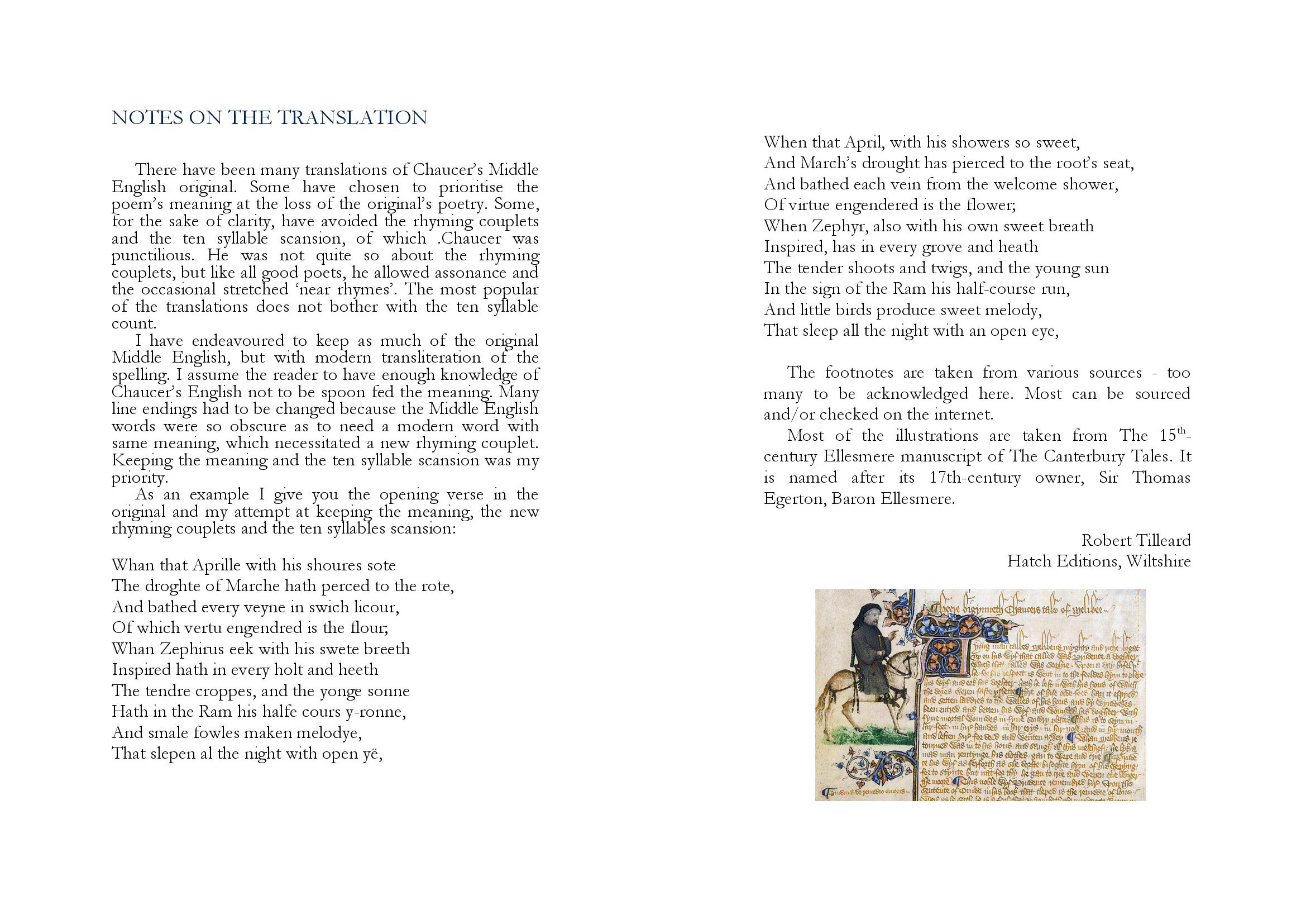 pages The Prologue to Chaucer's Canterbury Tales